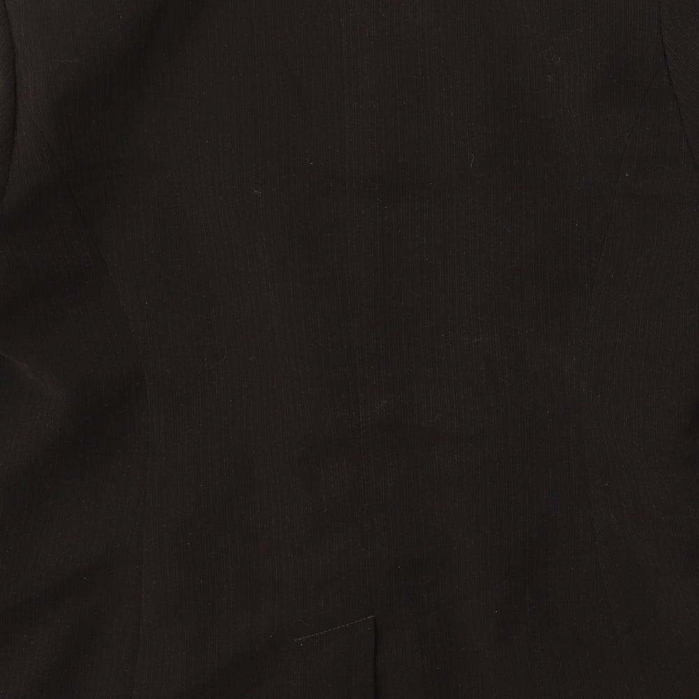 Country Casuals Womens Brown Polyester Jacket Suit Size 14