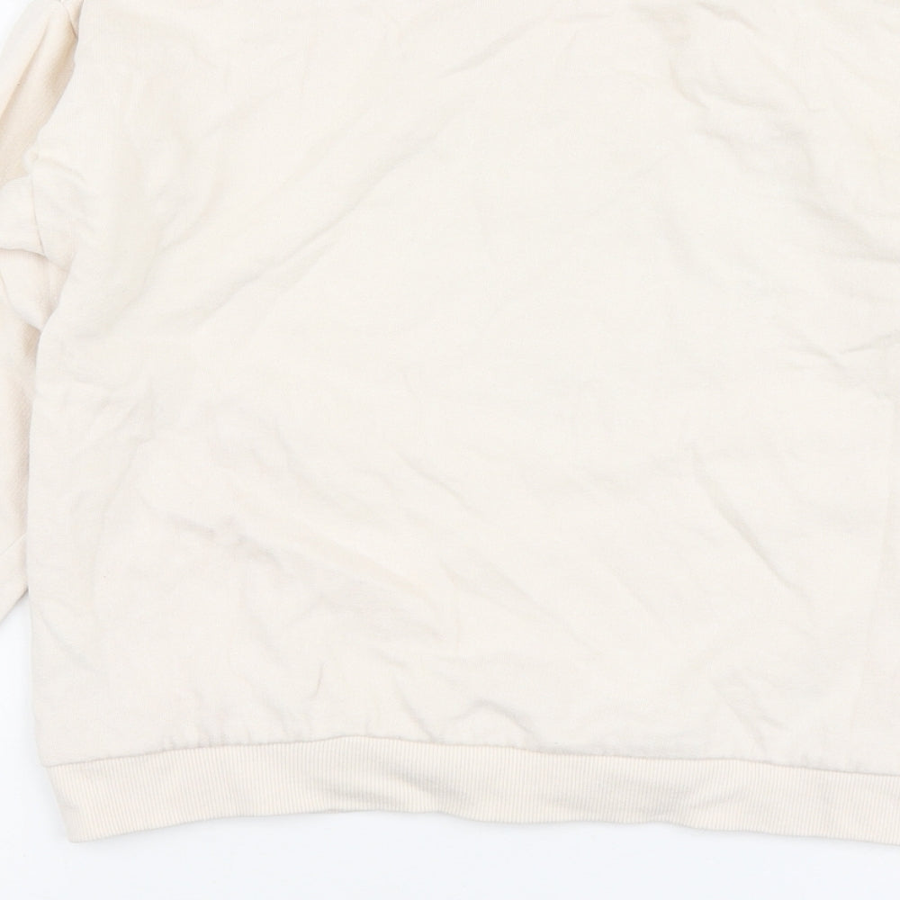 Pepco Girls Ivory Cotton Pullover Hoodie Size 11-12 Years
