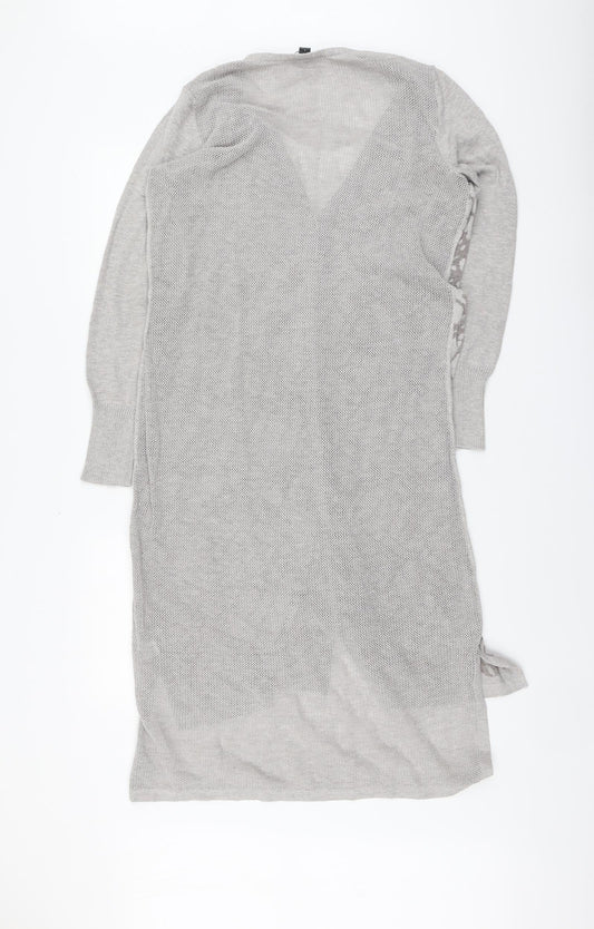 Womens UK Size L H by Halston Grey Cardigan Jumper