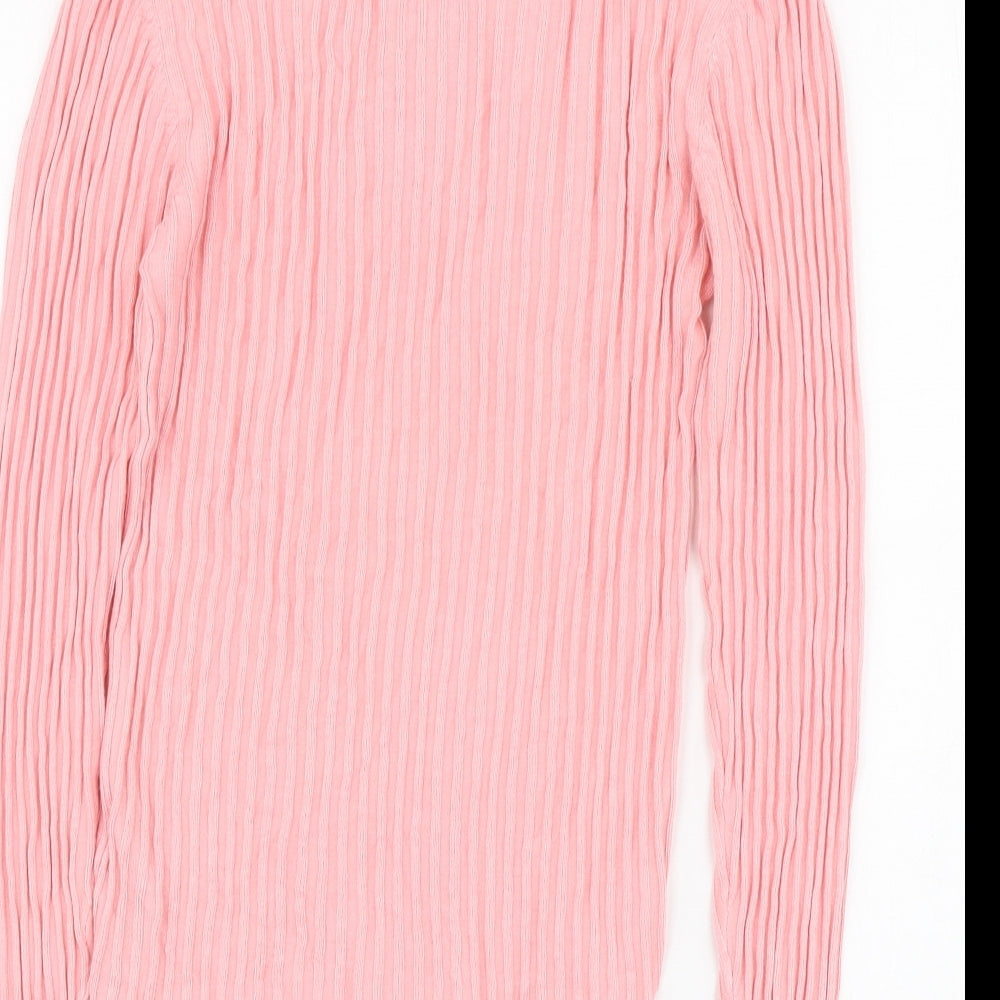 Womens UK Size M Boohoo Pink Pullover Jumper