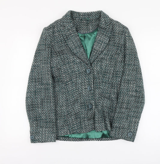 Womens UK Size 12 Berkertex Green Jacket