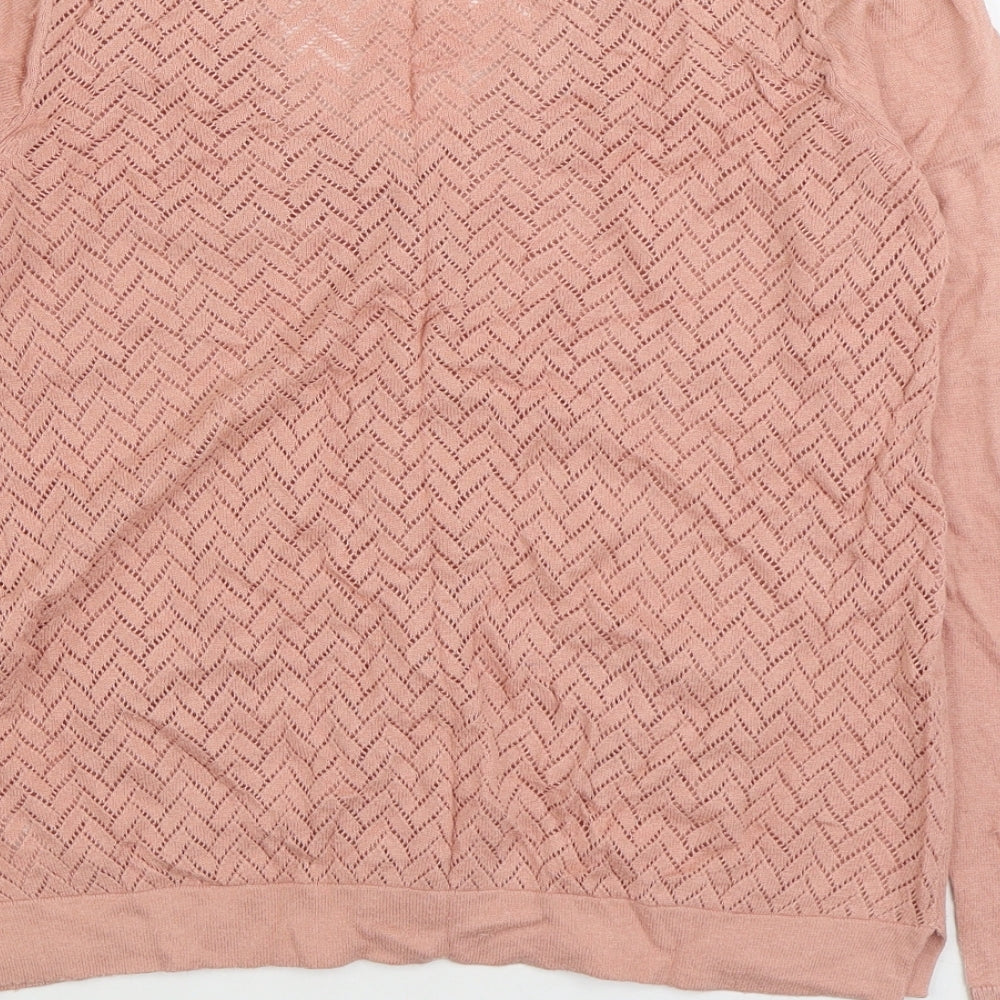 Womens UK Size S French Connection Pink Cardigan Jumper