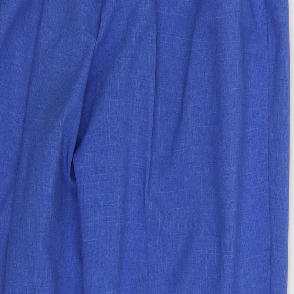 Womens UK Size 30 in Preworn Regular Fit Blue Trousers