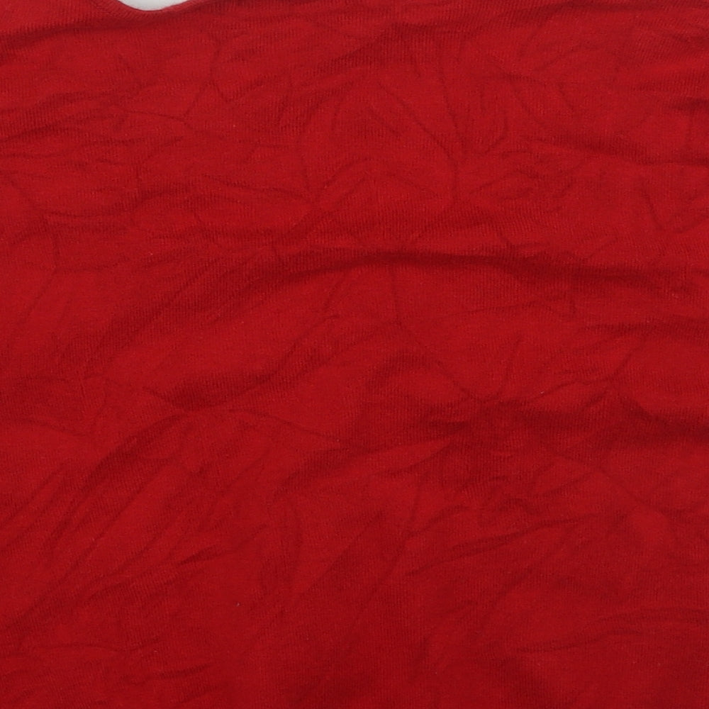 Womens UK Size M Linea Red Cardigan Jumper