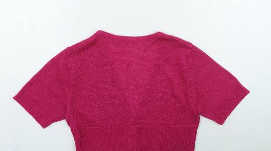Womens UK Size 12 Select Pink Cardigan Jumper