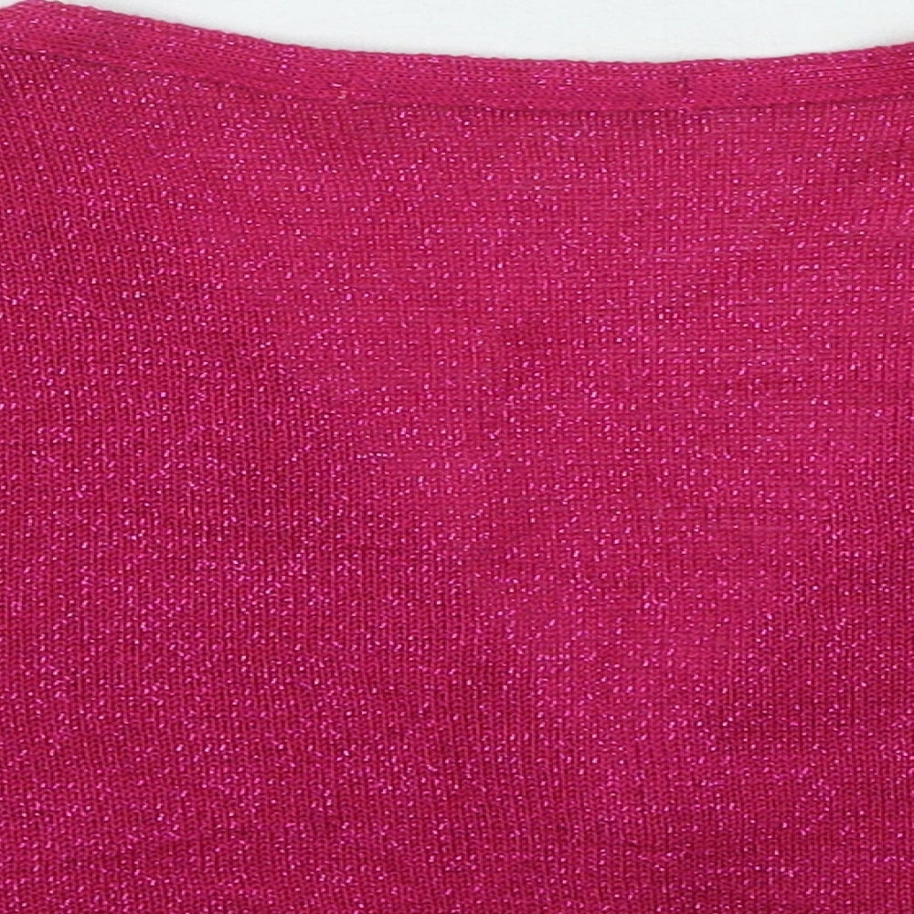 Womens UK Size 12 Select Pink Cardigan Jumper