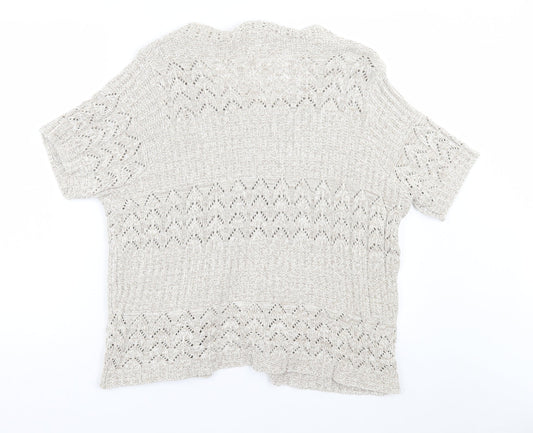 Womens UK Size 18 M&Co Brown Cardigan Jumper