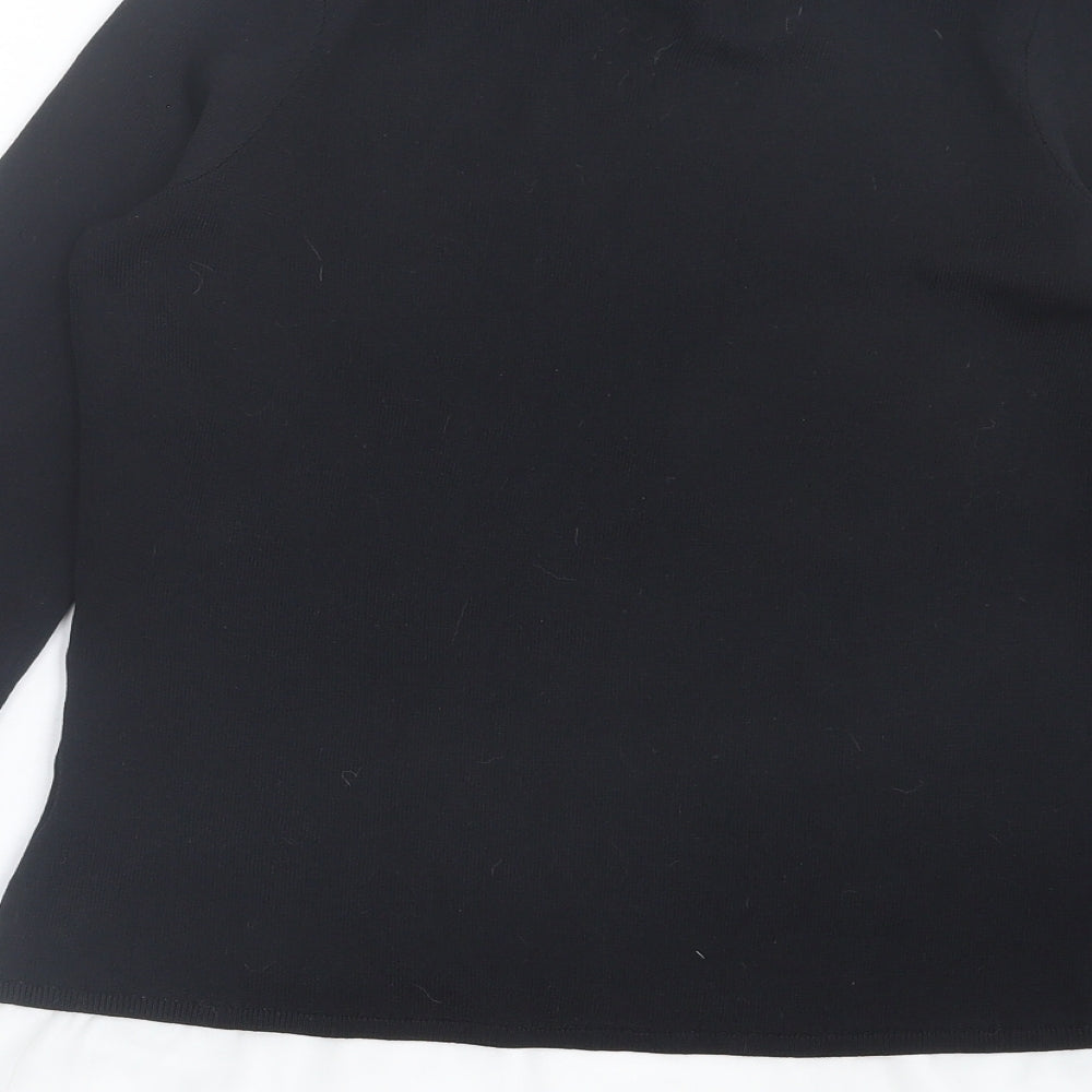 Womens UK Size 10 Linea Black Pullover Jumper