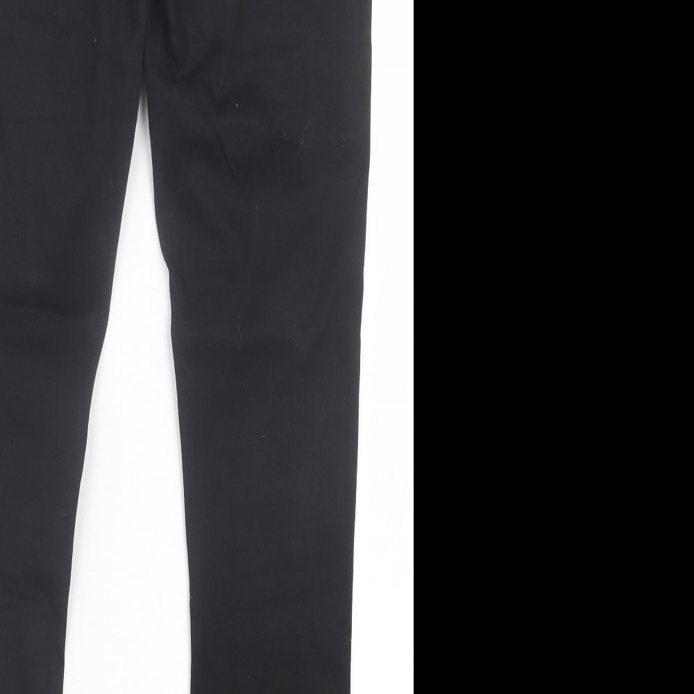 Noisy may Womens Black Cotton Skinny Jeans Size 30 in L30 in Regular Button