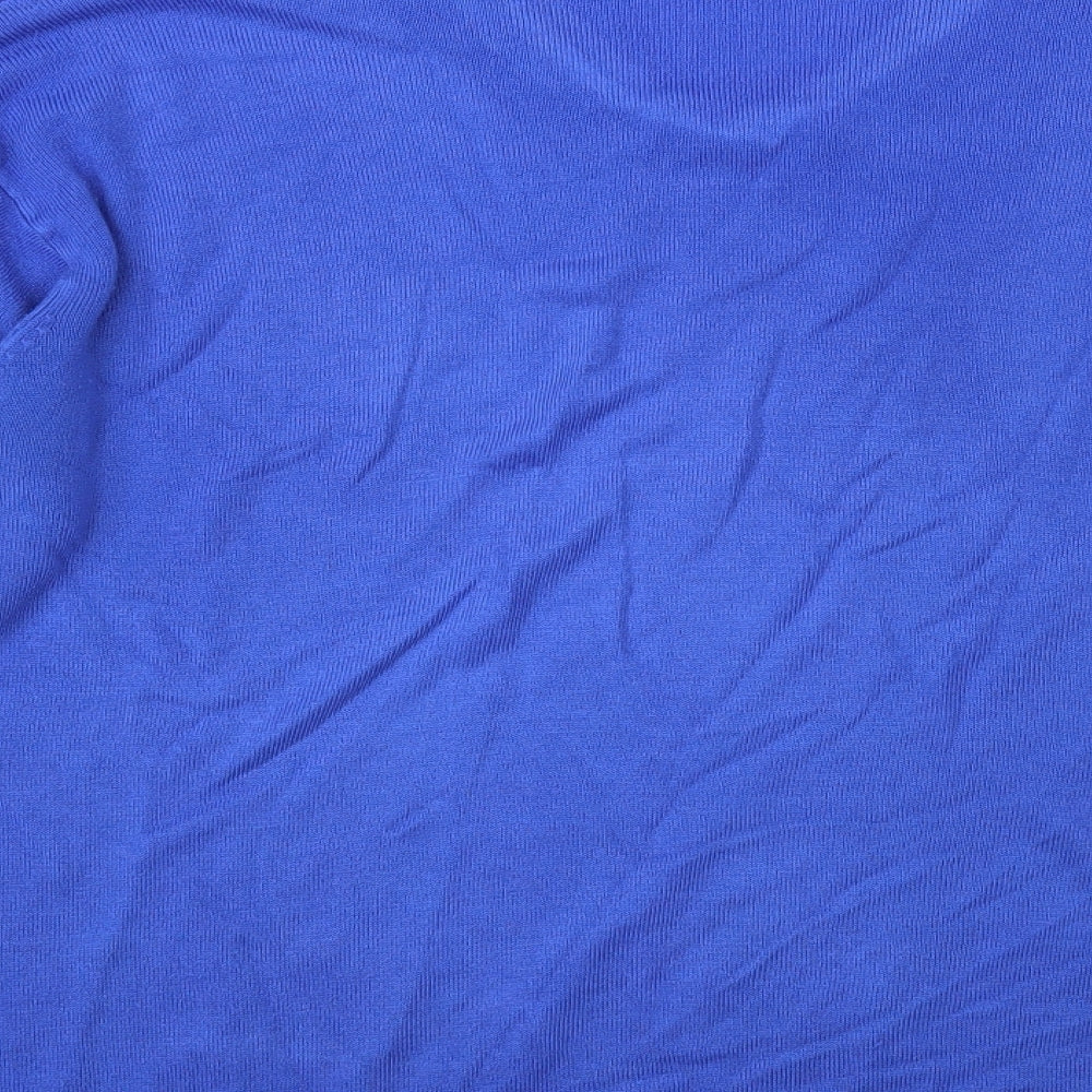 Kingston Mens Blue V-Neck Acrylic Pullover Jumper Size XL