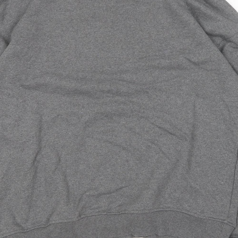 Primark Womens Grey Round Neck Cotton Pullover Jumper Size S