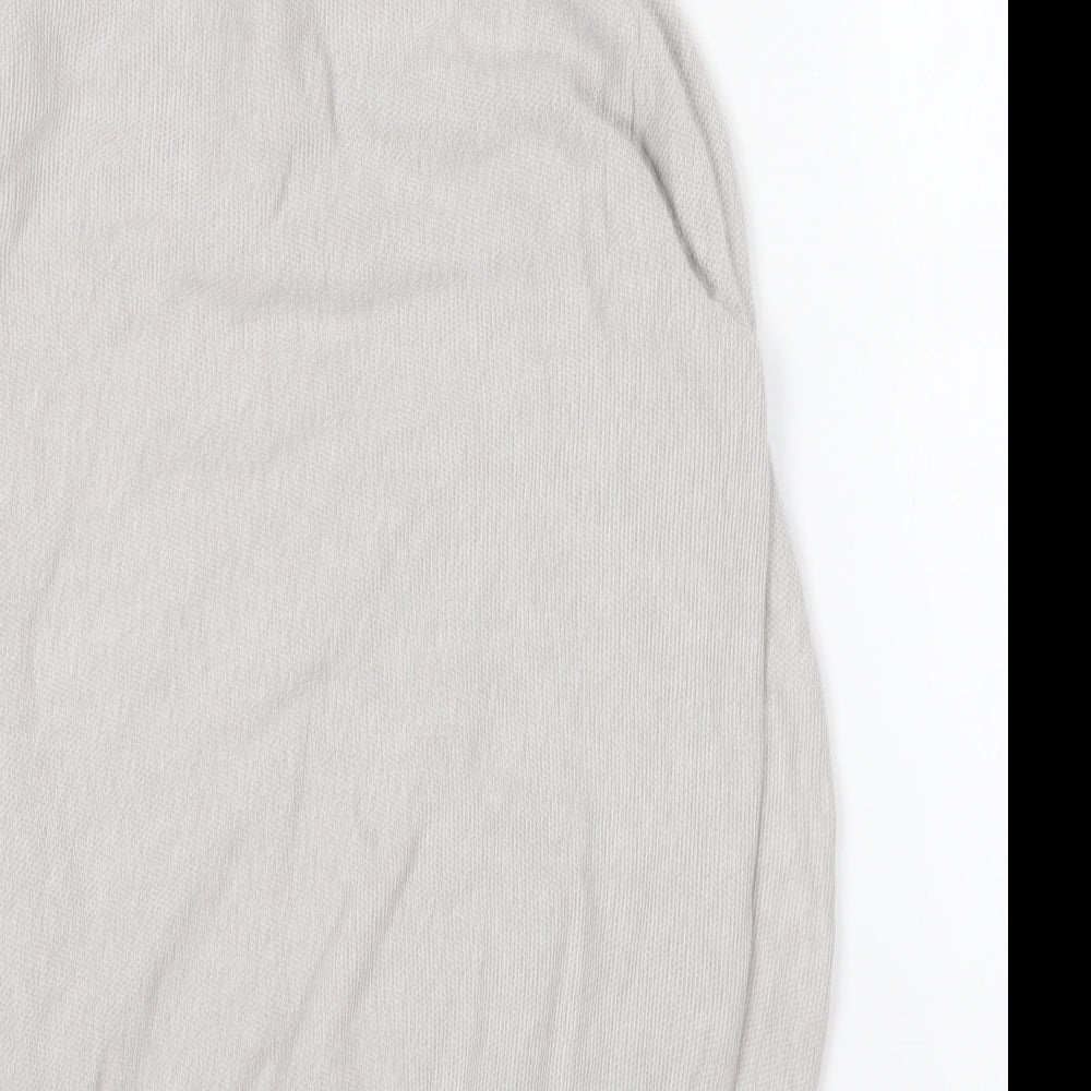 George Mens Grey Cotton Pullover Sweatshirt Size S