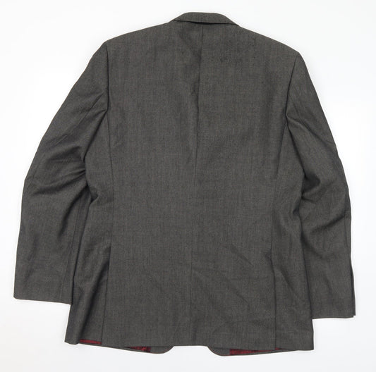 Mens UK Size 42 Burton Regular Grey Suit Jacket