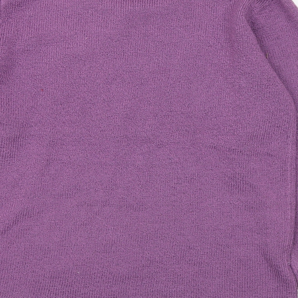 Womens UK Size S Casamia Purple Pullover Jumper