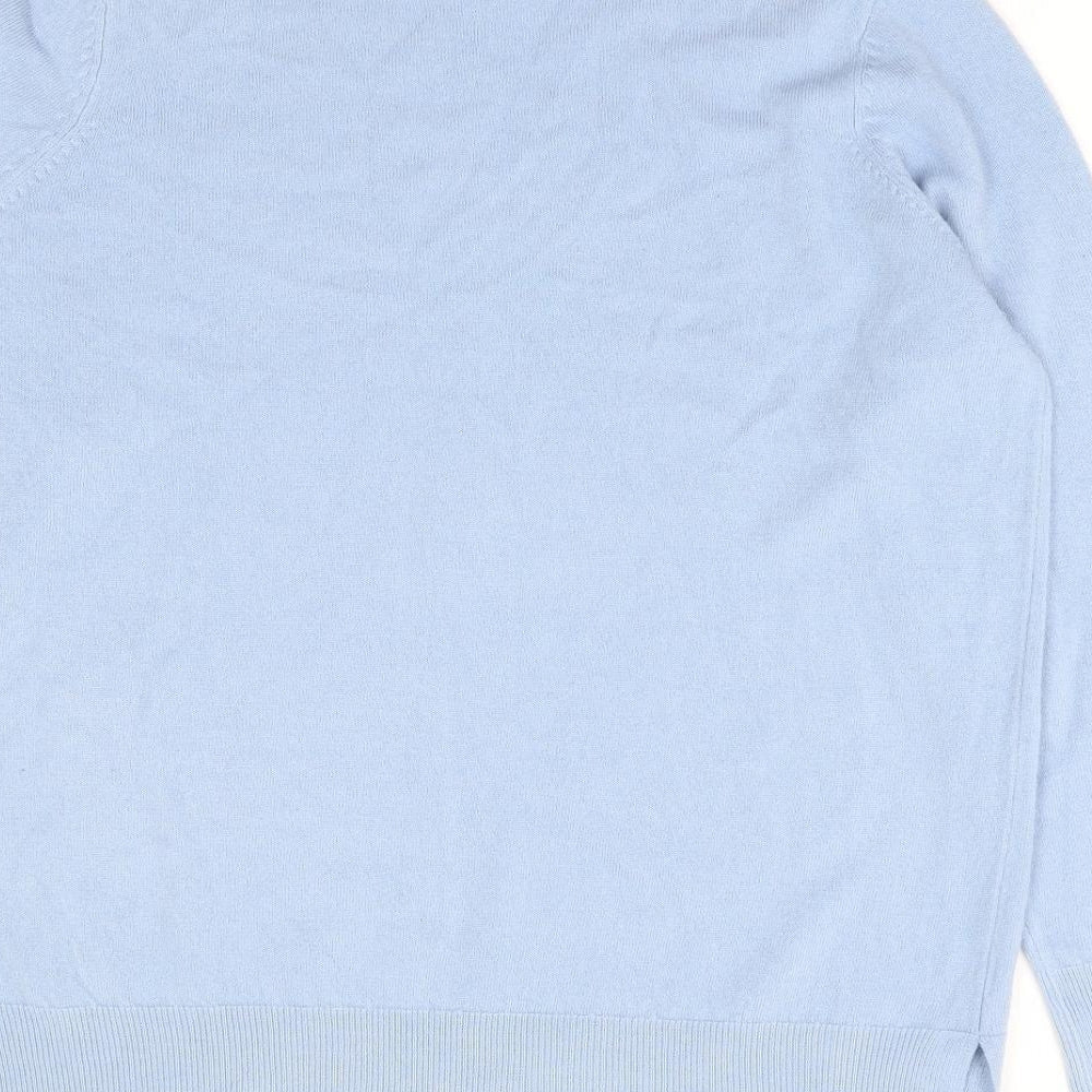 Womens UK Size 10 M&Co Blue Pullover Jumper