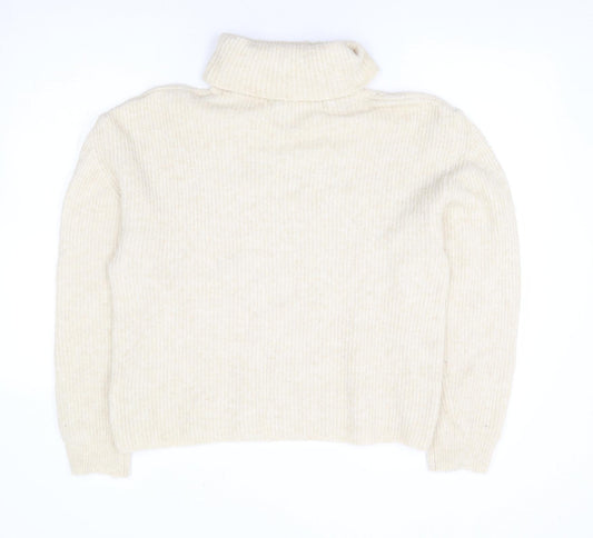 Womens UK Size M Topshop Beige Pullover Jumper