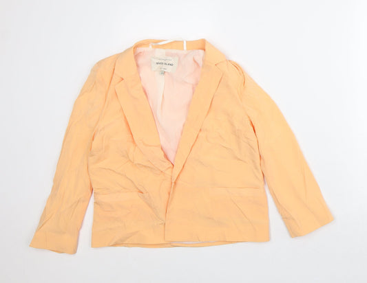 Womens UK Size 8 River Island Orange Jacket