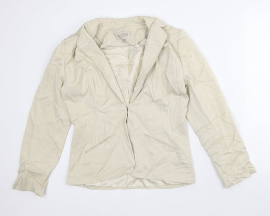 NEXT Womens Beige Jacket Blazer Size 12