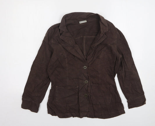 Womens UK Size 12 Classics Regular Brown Suit Jacket