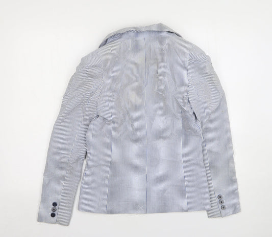 Womens UK Size 10 H&M Regular Blue Suit Jacket