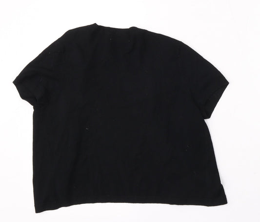 Womens UK Size 8 Debenhams Black Cardigan Jumper