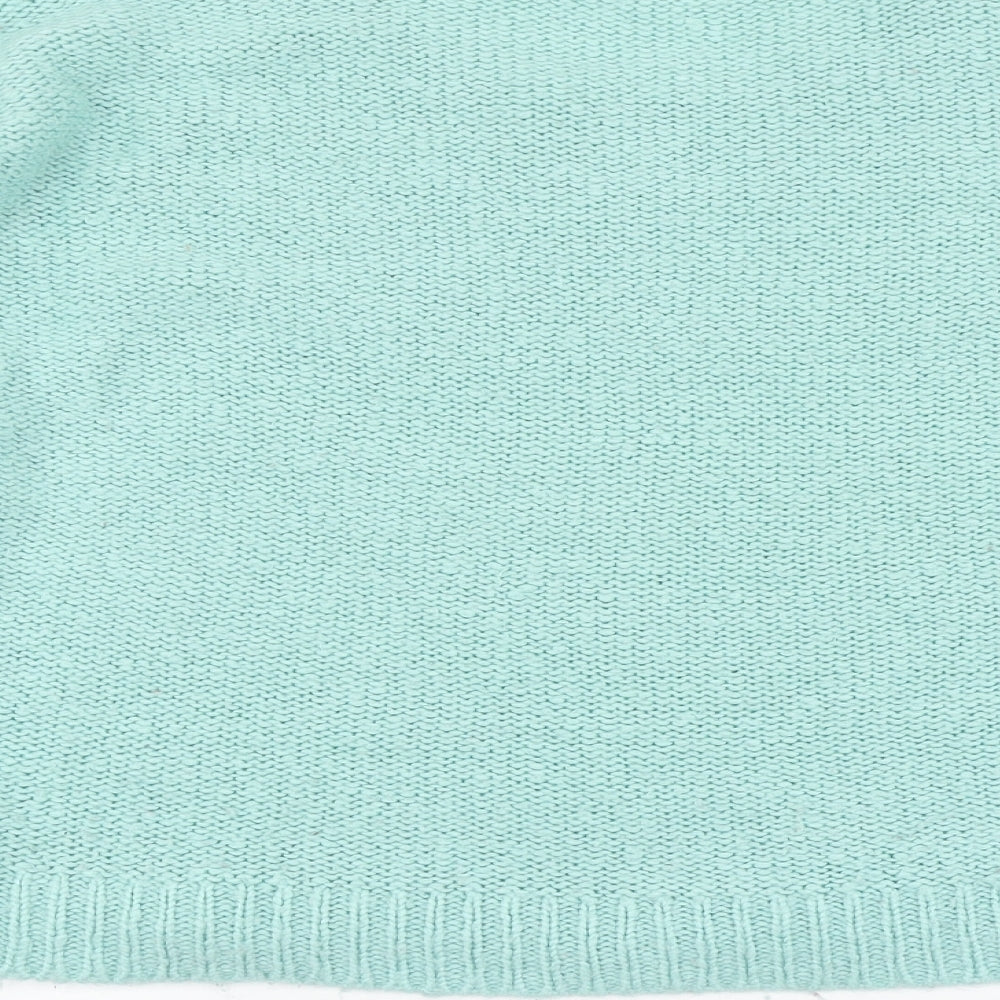 Womens UK Size 12 New Look Blue Henley Jumper