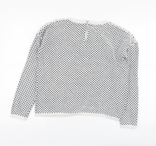Womens UK Size L Esmara White Pullover Jumper