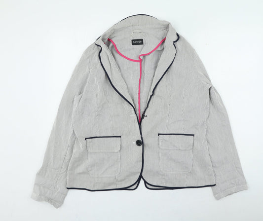 Womens UK Size 18 George Blue Jacket