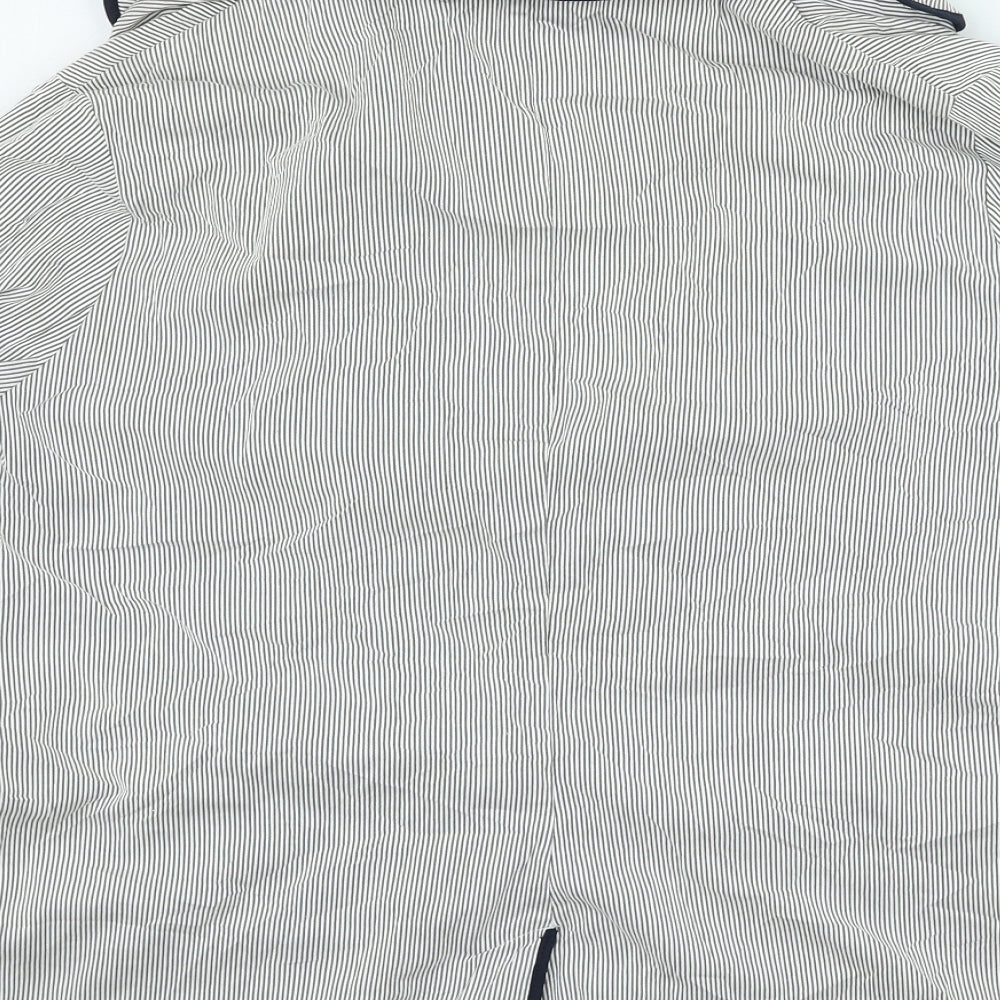 George Womens Blue Striped Jacket Size 18