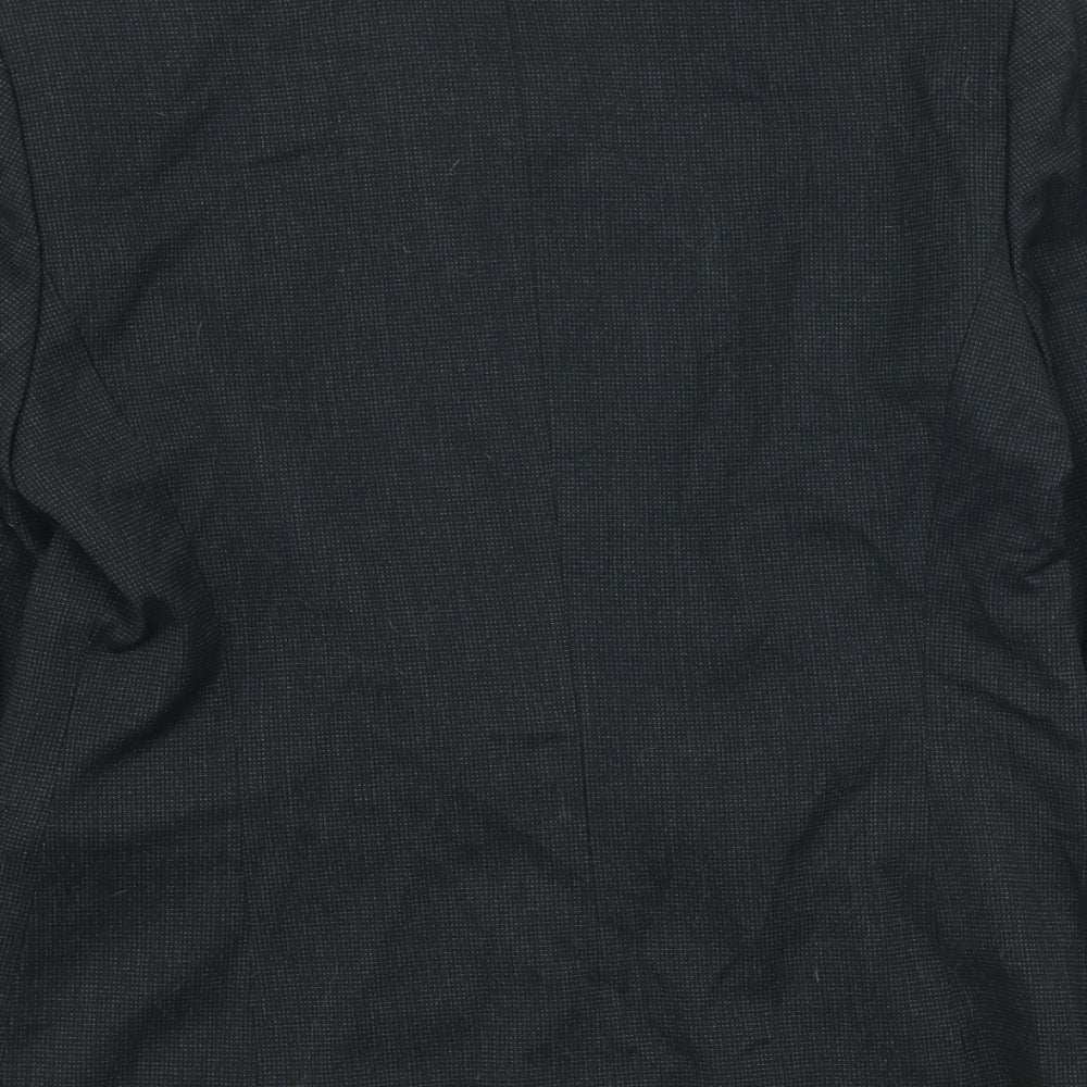 NEXT Womens Black Polyester Jacket Suit Jacket Size 10