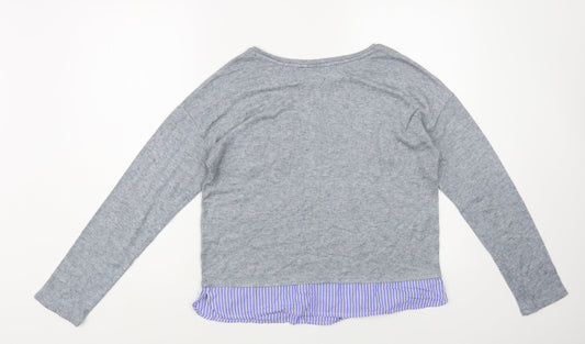 Womens UK Size M Springfield Grey Pullover Jumper