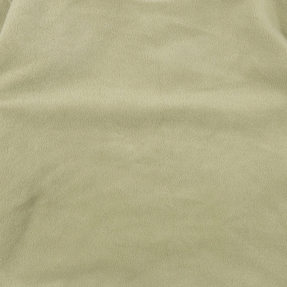 Poppy Womens Beige Polyester Cardigan Sweatshirt Size M Button