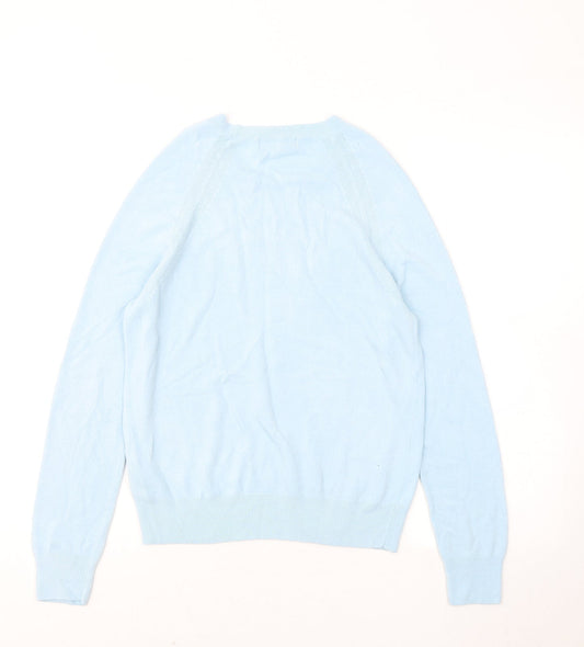 Womens UK Size 8 Marks and Spencer Blue Pullover Jumper