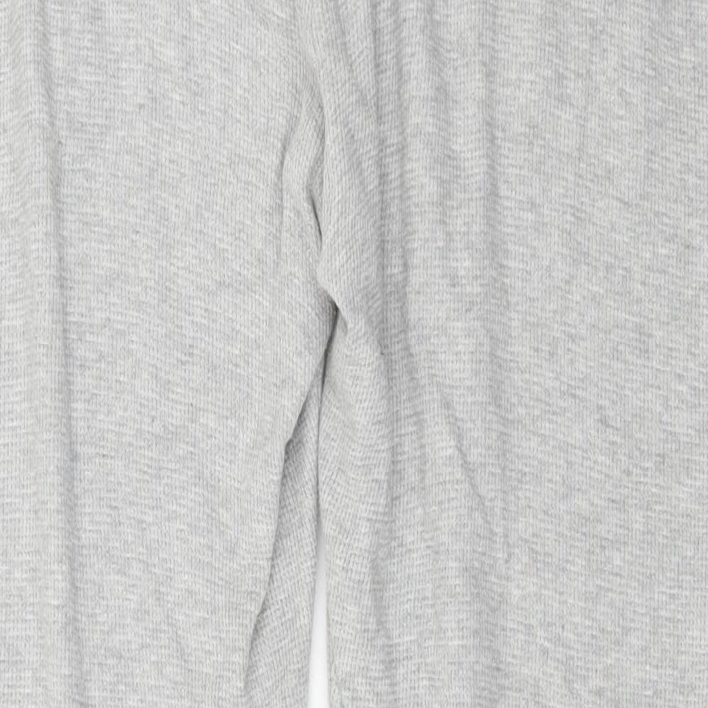 F&F Womens Grey Cotton Jogger Trousers Size L L30 in Regular