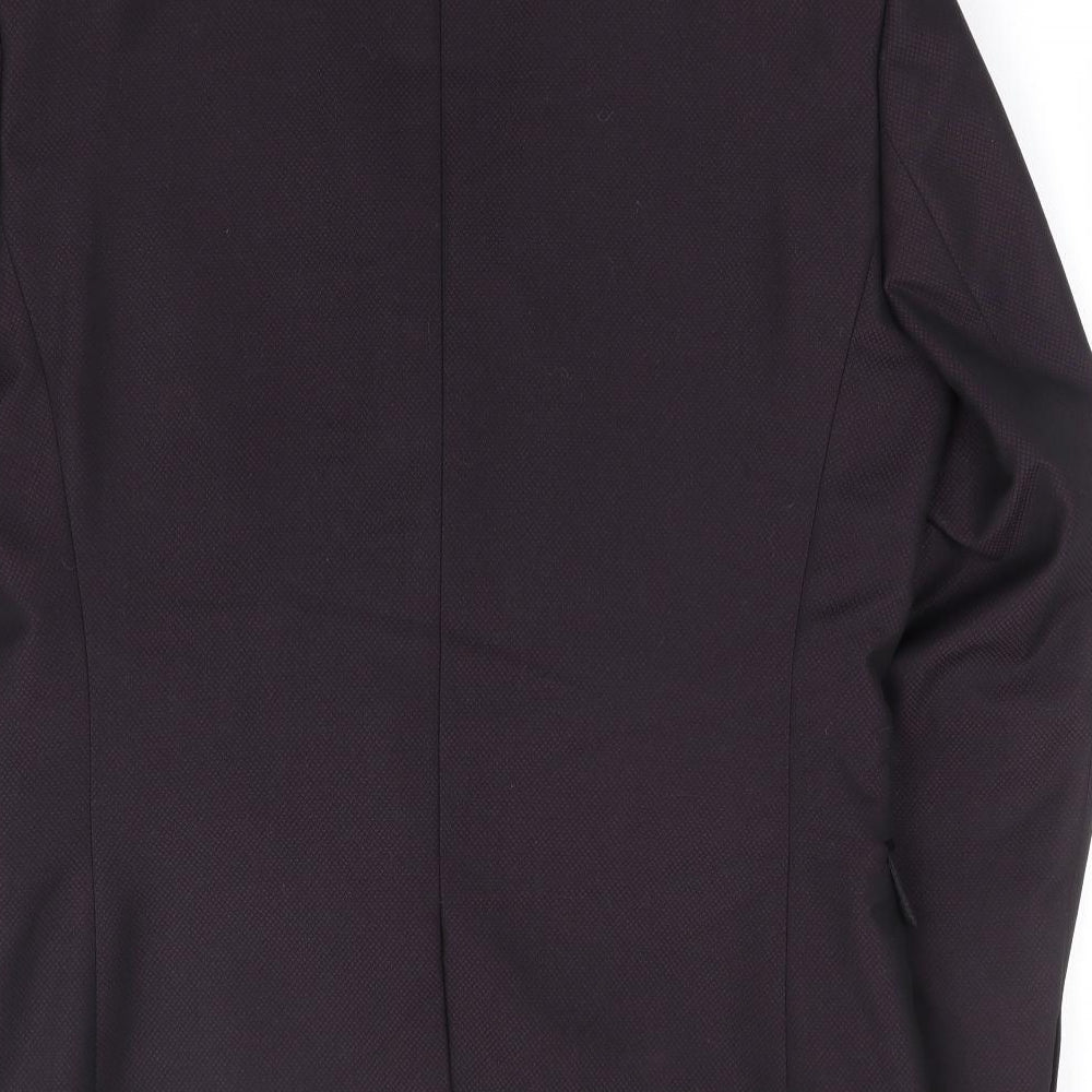 Mens UK Size 38 Moss London Regular Purple Suit Jacket