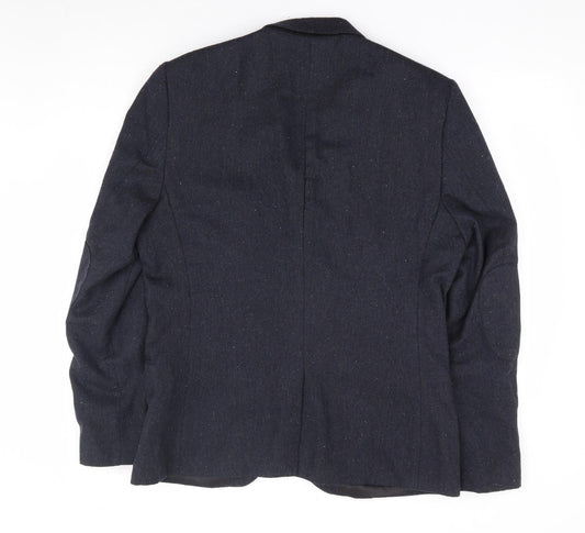 Mens UK Size 44 H&M Regular Blue Suit Jacket