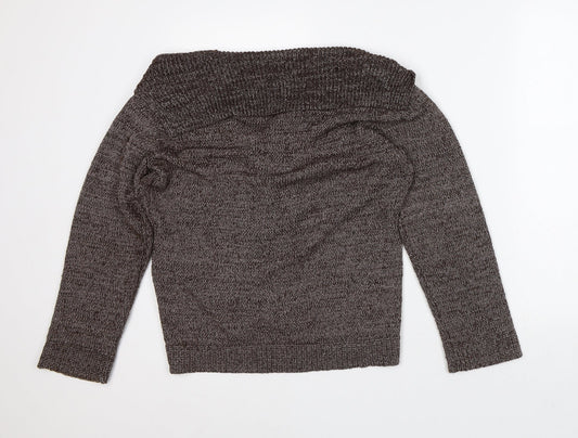 Womens UK Size M Bonmarché Brown Cardigan Jumper