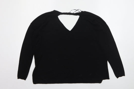 Womens UK Size 10 River Island Black Pullover Jumper