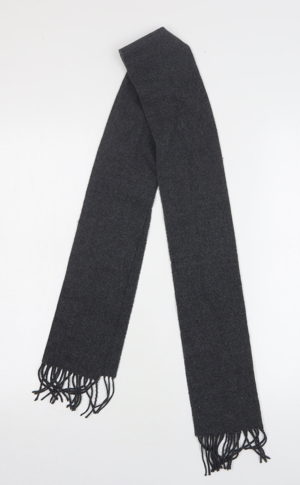 Preworn Womens Grey Polyester Scarf