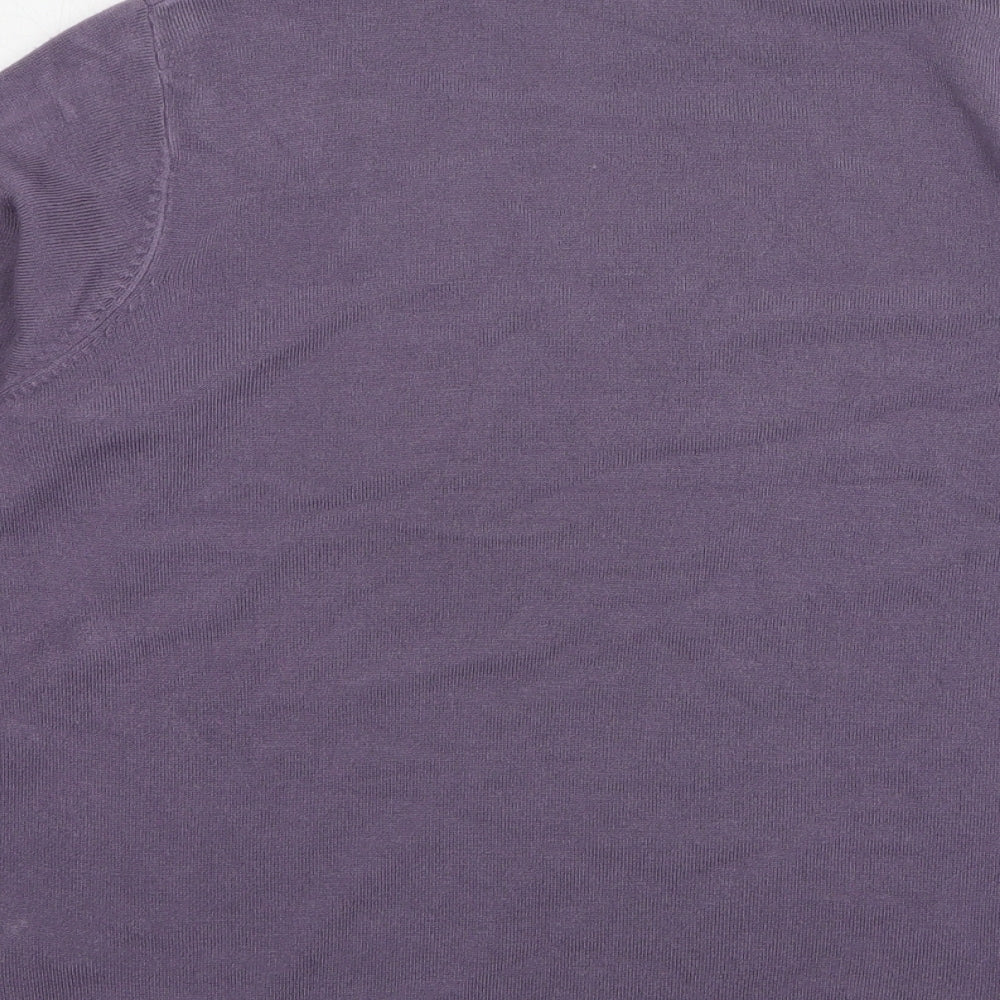 Womens UK Size L Mia Moda Purple Pullover Jumper