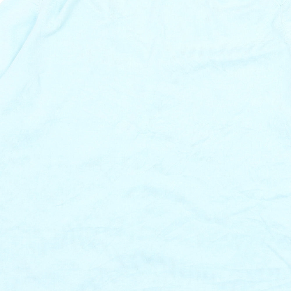 Agenda Womens Blue Round Neck Ramie Cardigan Jumper Size 18