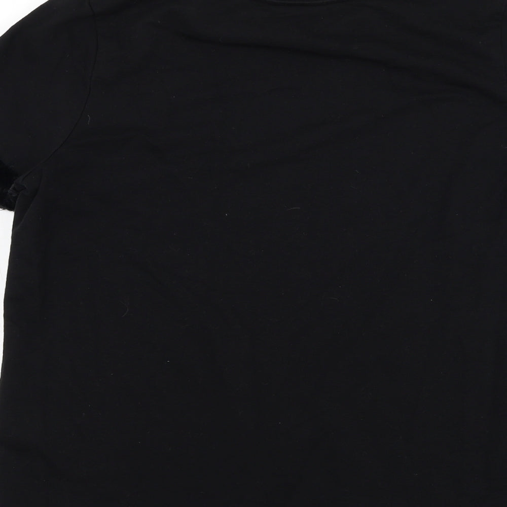 Womens UK Size 16 Simply Be Black Basic T-Shirt