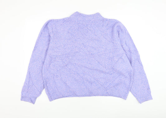 Womens UK Size S Zara Purple Pullover Jumper