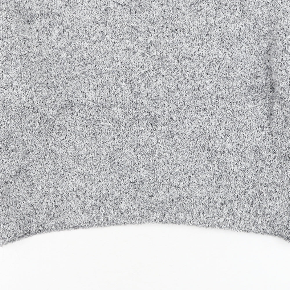 FOREVER 21 Womens Grey Round Neck Polyester Pullover Jumper Size S