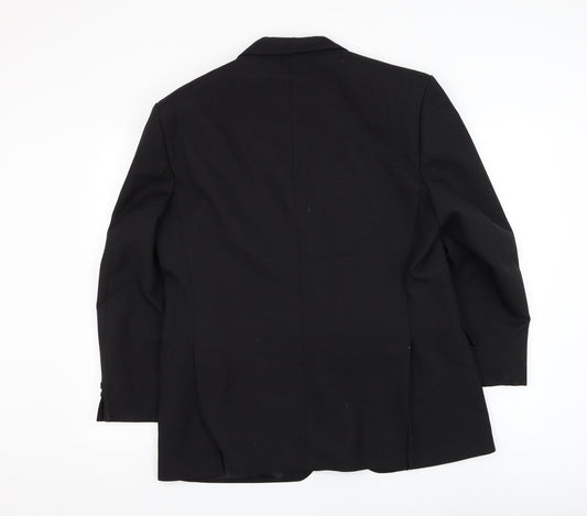 Mens UK Size 42 Varteks Regular Black Suit Jacket