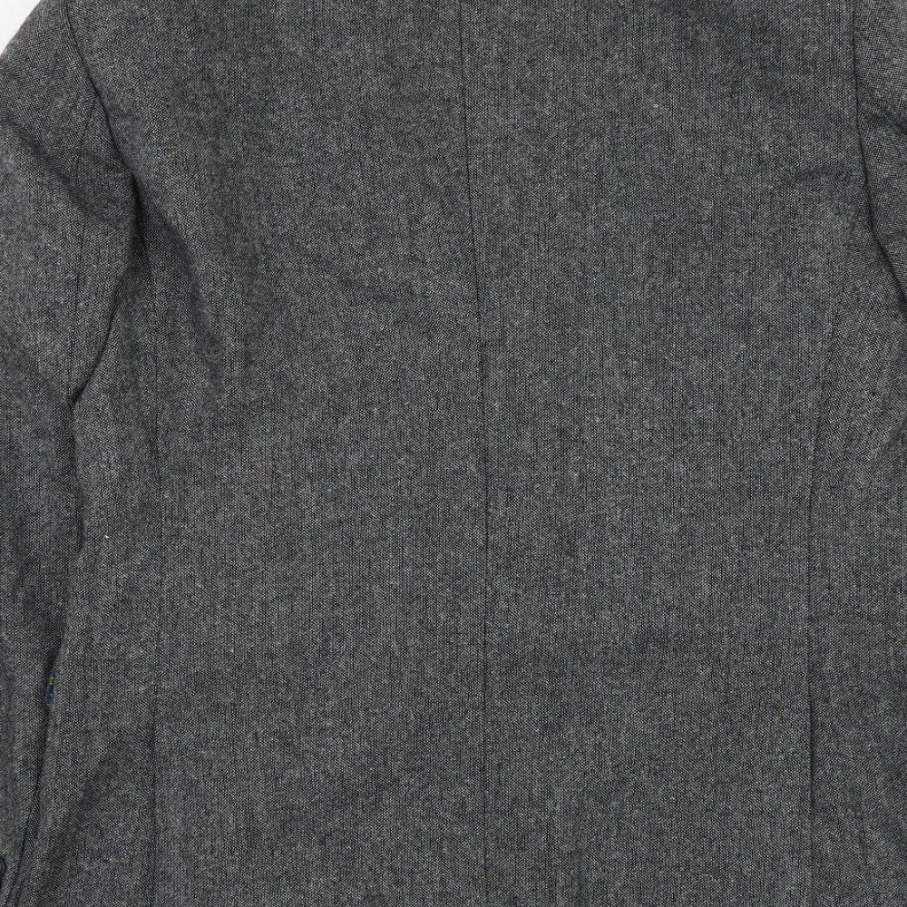 F&F Mens Grey Polyester Jacket Suit Jacket Size 42