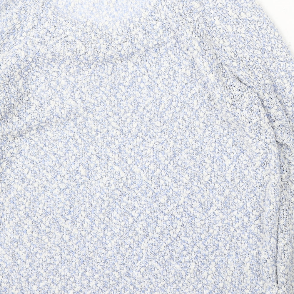 George Womens Blue Round Neck Polyester Pullover Jumper Size M