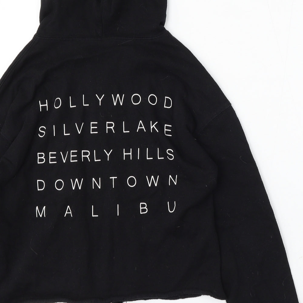 Cold Crush Womens Black Cotton Full Zip Hoodie Size XS Zip