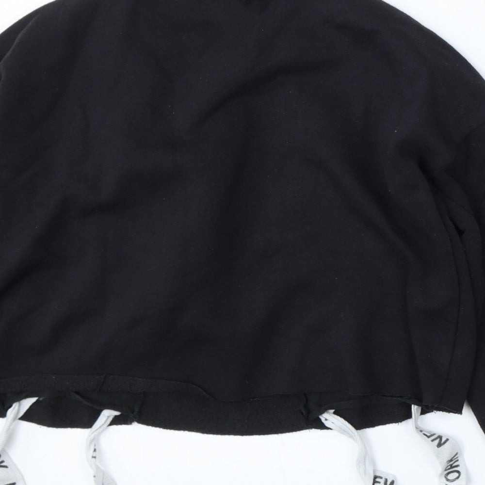 915 Generation Girls Black Polyester Pullover Sweatshirt Size 10-11 Years - New york