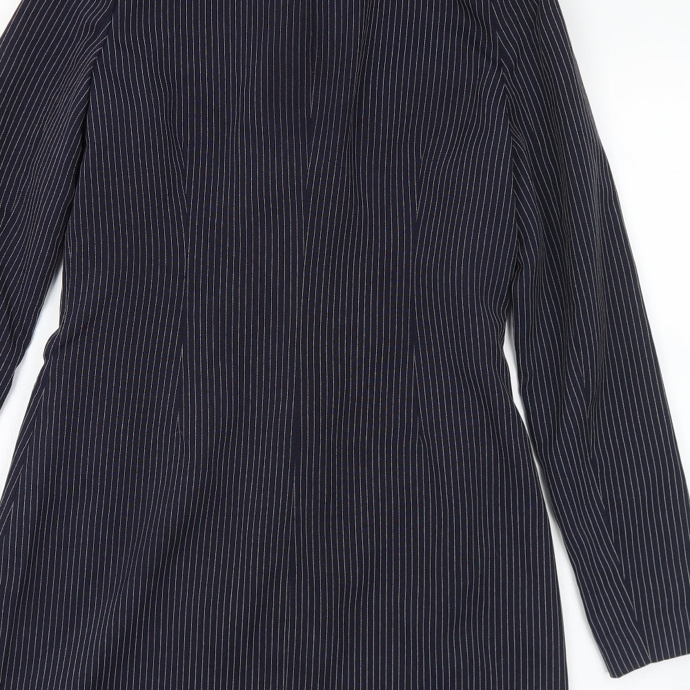 Womens UK Size 14 Missguided Blue Overcoat
